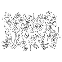 forest animals pano 001
